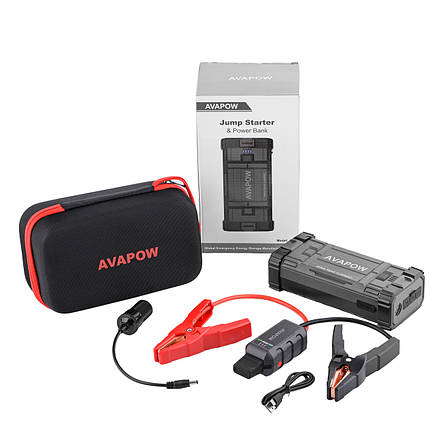 Пусковий пристрій Jump Starter для авто AVAPOW A58 (4000A) 71,04 Wh/19200mAh, фото 1