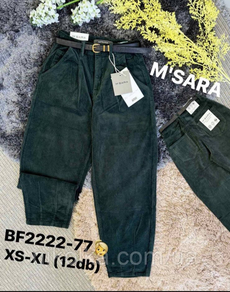 Брюки вельветові жіночі оптом, XS-XL рр., арт. Nk-BF2222-77
