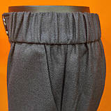 Брюки жіночі класичні штани резинка 56 темно-сірий, фото 8