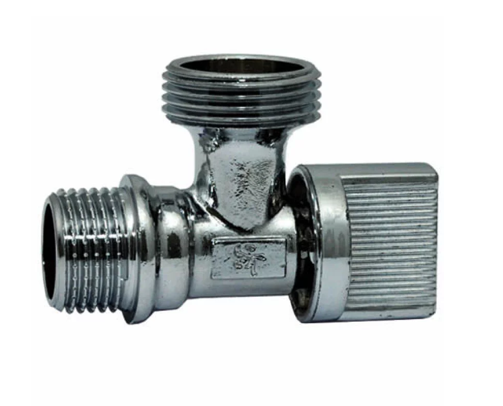 Спеціалізований кран SANTAN кутовий, кульовий для пральної машини 1/2"х3/4", фото 1