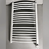 Рушникосушка-радіатор ELECTRO.G3.R 560х660 скоба, біла, сталева, правий "ТЕН" 600 Вт, фото 2