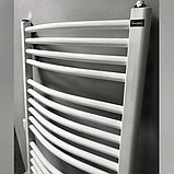 Рушникосушка-радіатор ELECTRO.G3.R 560х660 скоба, біла, сталева, правий "ТЕН" 600 Вт, фото 3