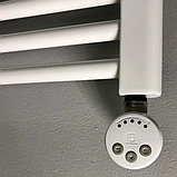 Рушникосушка-радіатор ELECTRO.G3.R 560х660 скоба, біла, сталева, правий "ТЕН" 600 Вт, фото 5