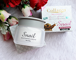 Крем для обличчя Collagen Snail Deep Cleansing вибілювальний з колагеном і муцином равлика 80 г