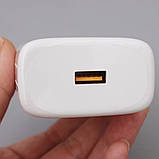 Мережевий зарядний пристрій GaN Power Adapter 5V 2A Адаптер для швидкого заряджання з USB виходом, фото 7