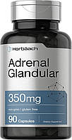 Horbäach, Raw Adrenal Glandular, Надниркова залоза, 350 mg, 90 Capsules