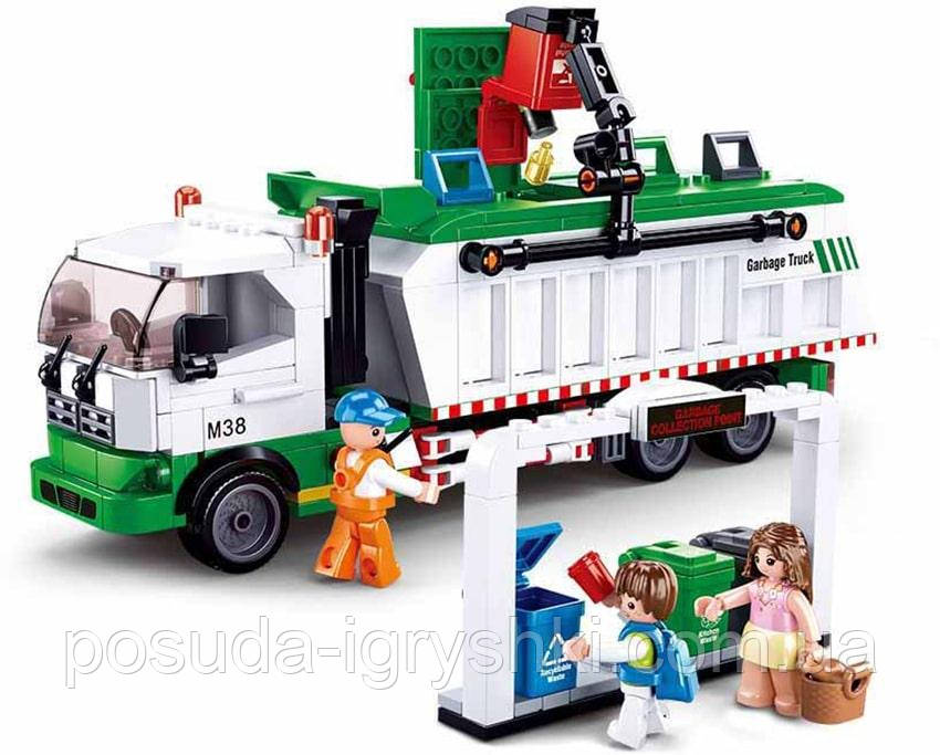 Конструктор M38-B0780 сміттєвоз розмір 23,7 см, фігурки, 432 деталі, в коробці, 42,5-33-7см, фото 1