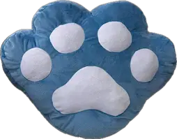 М'яка іграшка подушка "Лапка блакитна" 45х35 см