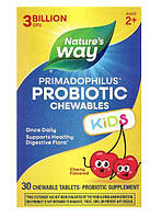 Пробіотик Примадофилус для дітей від 2 до 12 років, Primadophilus, nature's Way, 30 жувальних таблеток