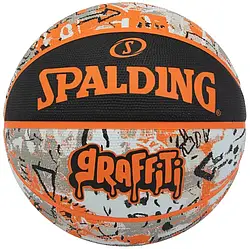 М'яч баскетбольний гумовий Spalding Graffiti Ball 84376Z, розмір №7
