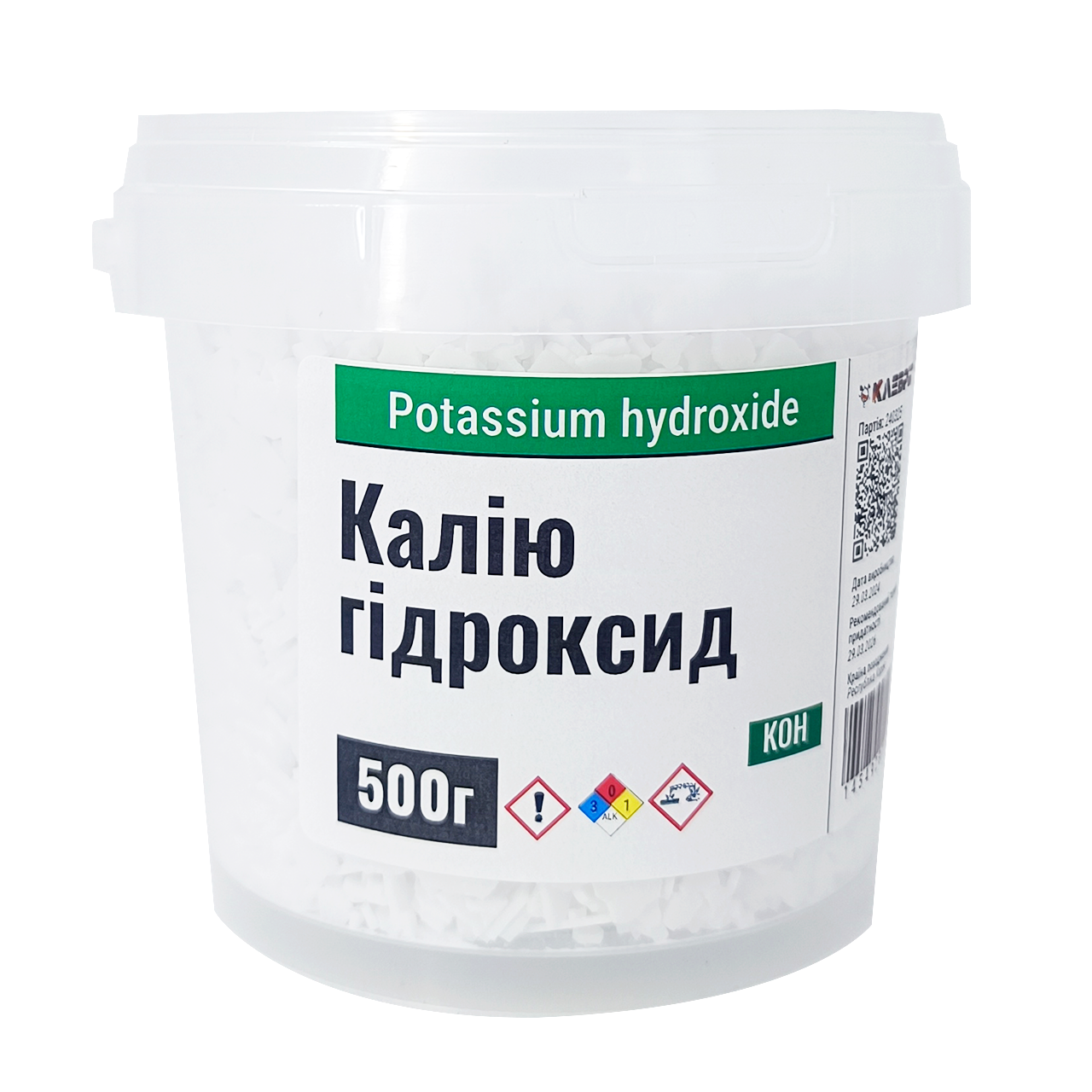 Гідроксид калію 500 г КОН