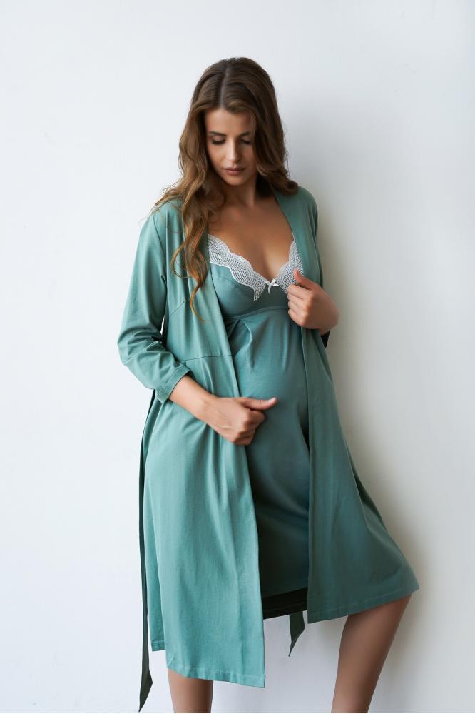 Комплект для вагітних та годування MINT Rosemary 24168/25310, морська хвиля