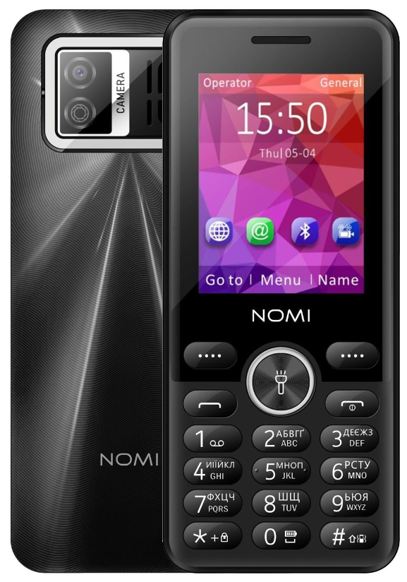 Телефон Nomi i2412 Black UA