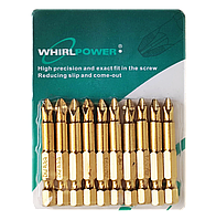 Біти PН2*50 мм, (10 шт.), титан, "WirlPower"