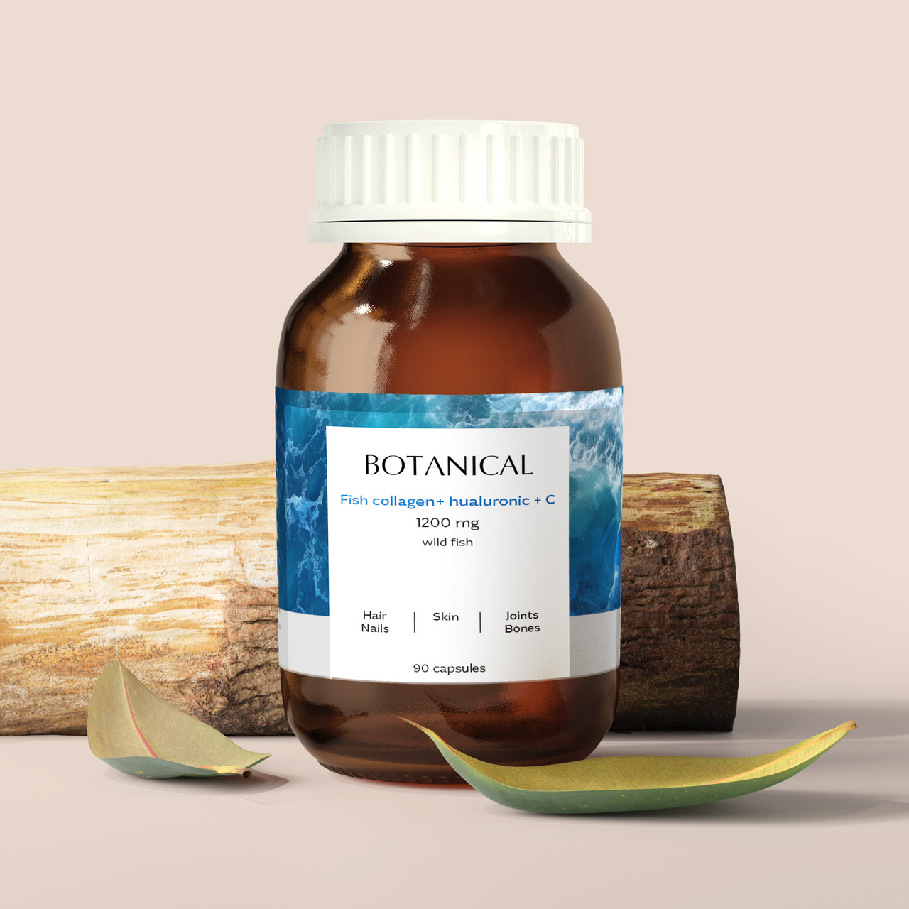 Морський колаген з гіалуроновою кислотою вітаміном С Німеччина Botanical, фото 1