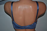 Бюстгальтер Yalisi 8124 без поролона чашка F Синій, фото 3