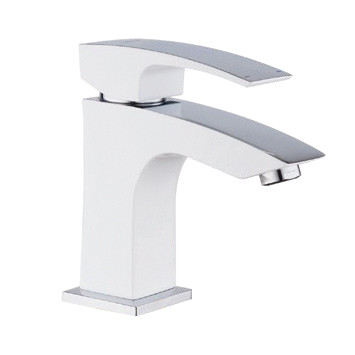 Змішувач для умивальника Koer KB-10007-04 (Колір хром+білий) (KR5149), фото 1