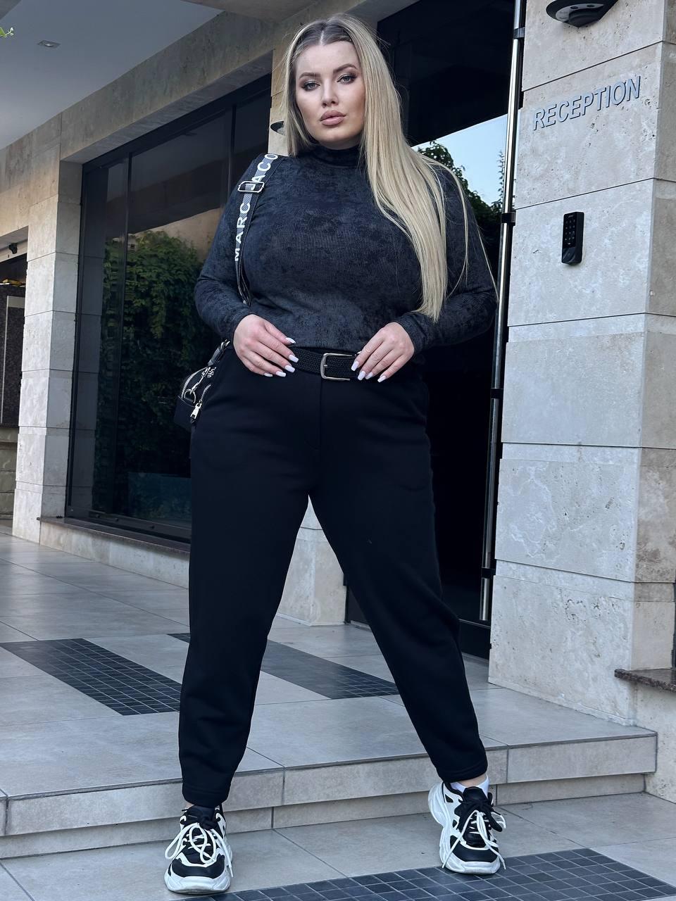 Жіночі Штани МОМ Утеплені 44-46,48-50,52-54,56-58,60-62 (тв 590), фото 1