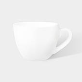 Чашка МВМ MY HOME 90 мл  "ЖЕМЧУЖИНА" фарфор Белый (KP-100 WHITE)
