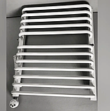 Рушникосушка-радіатор ELECTRO.G6.L 500х940 овальна, біла, сталева, лівий "ТЕН" 600 Вт, фото 2