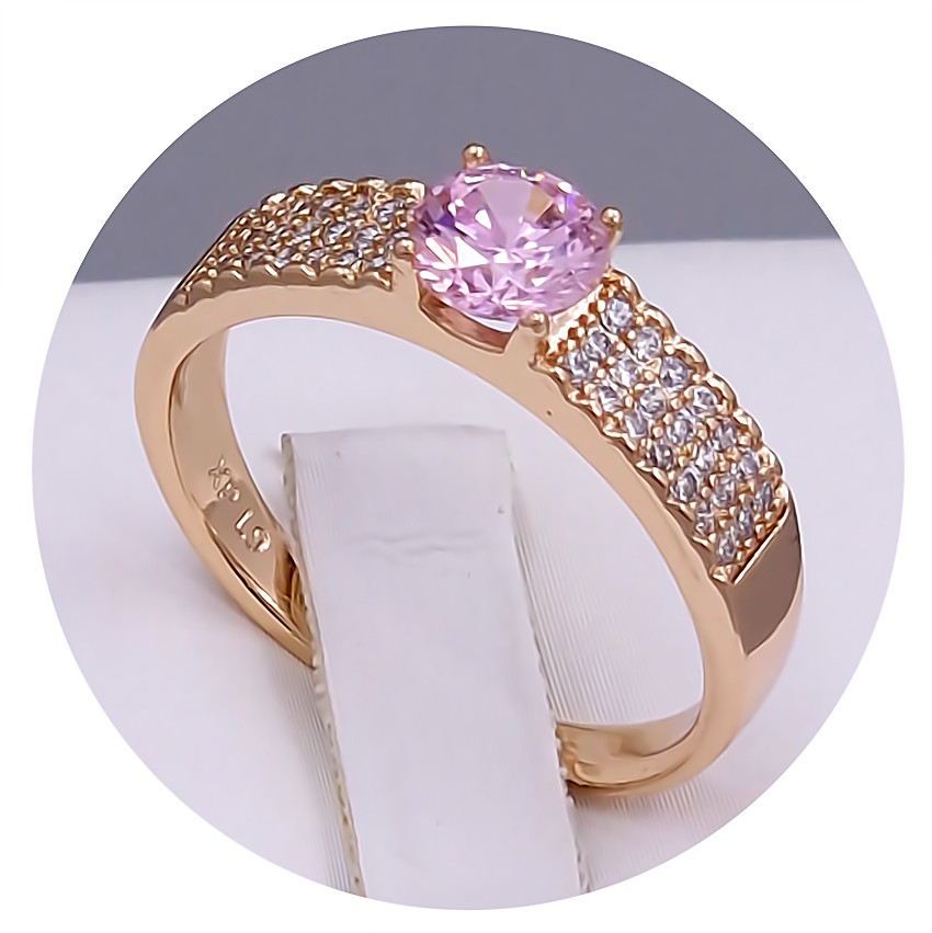 Каблучка XР. Позолота 18К. Камені: циркон. Є: 17р 19р