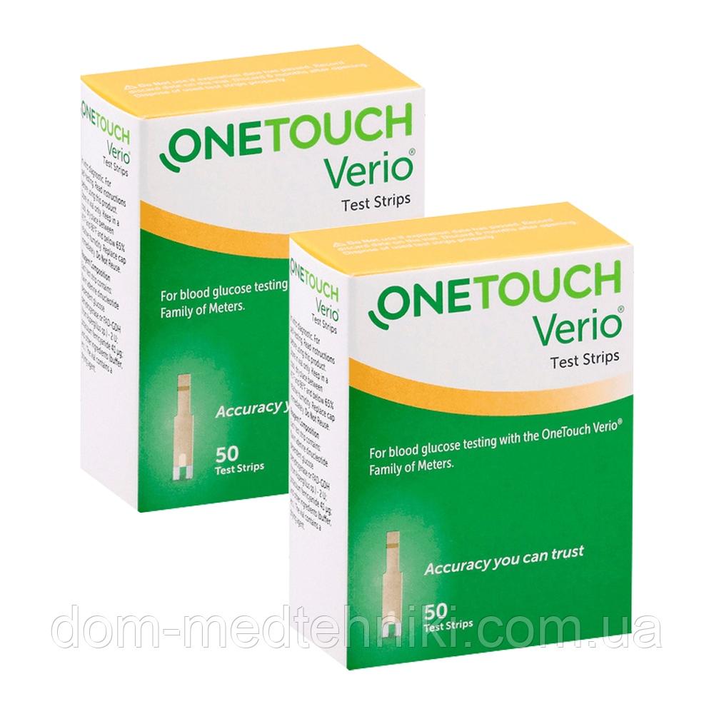 Тест-смужки OneTouch Verio / Ван Тач Веріо, 100 шт.