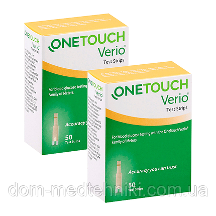 Тест-смужки OneTouch Verio / Ван Тач Веріо, 100 шт., фото 1