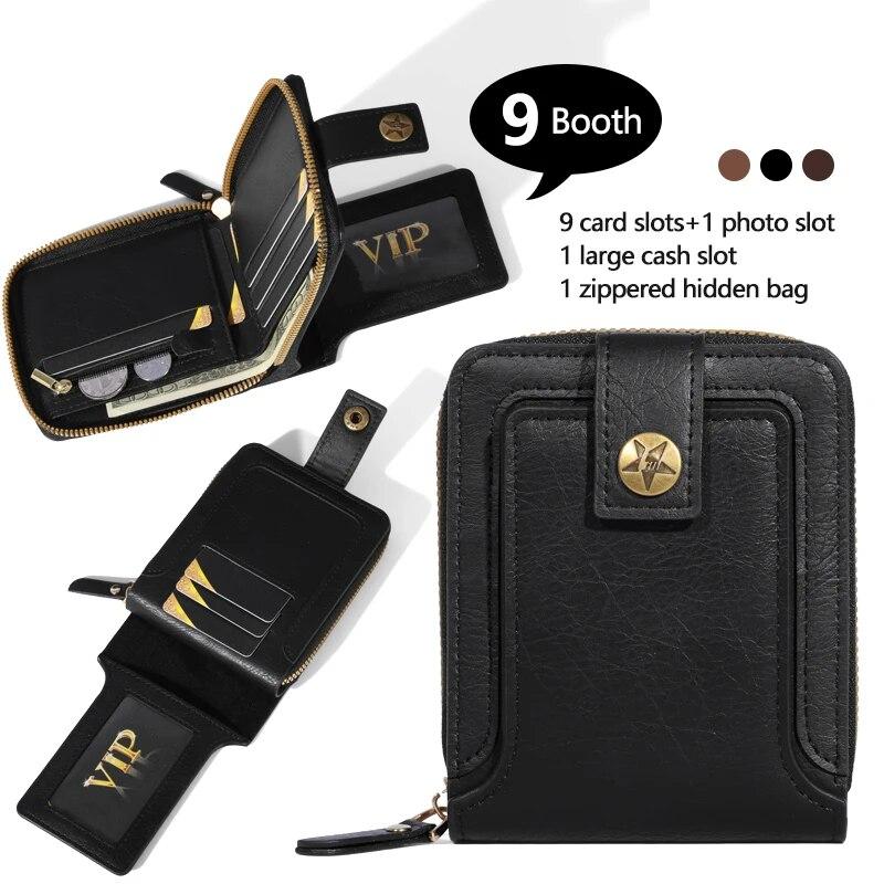 Вінтажний гаманець "Retro Style Wallet". PU Wallet. Zipper Buckle. Якість.