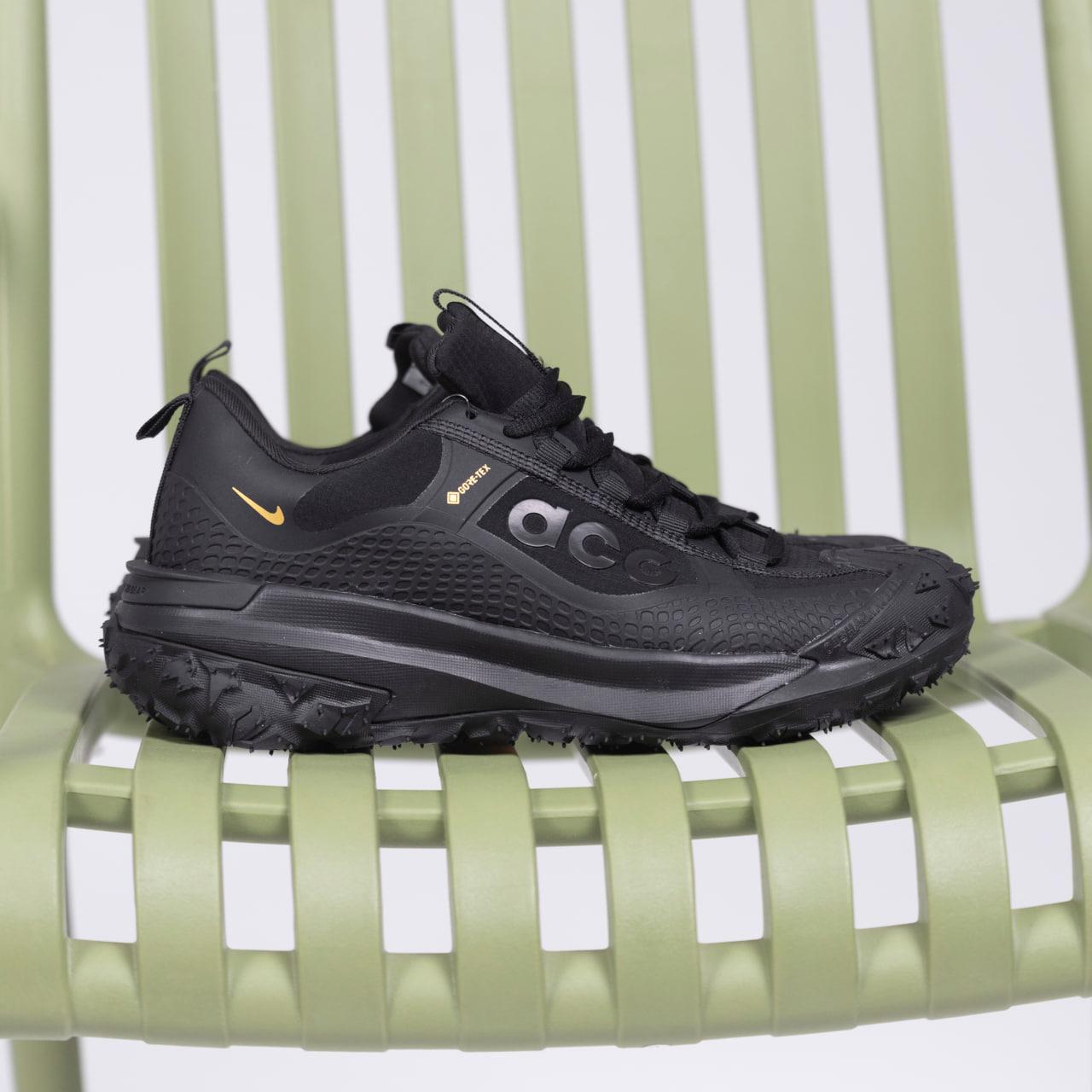 Зимові Чоловічі Кросівки Nike ACG Mountain Fly 2 Gore-Tex Low / Найк АСГ Маунтін Флай 2 Гор Текс Низькі Чорні