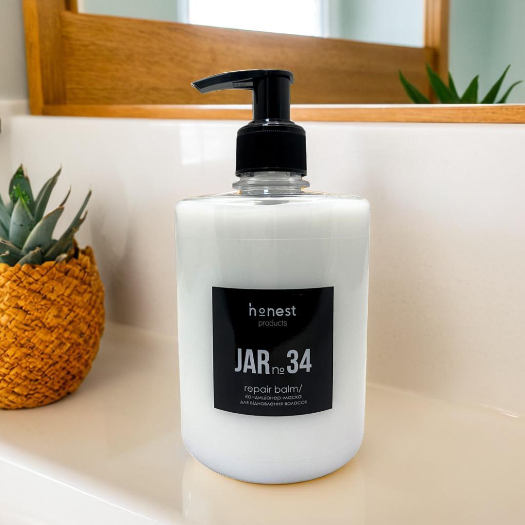 Кондиціонер-маска JAR №34 для зміцнення, живлення пошкодженого волосся, засоби догляду за волоссям 500 мл, фото 1