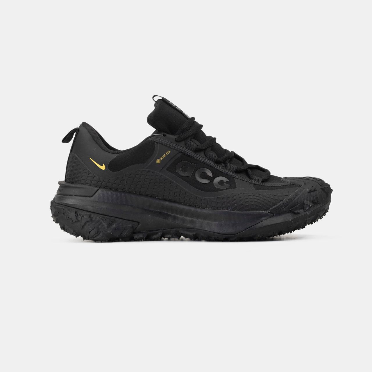 Зимові Чоловічі Кросівки Nike ACG Mountain Fly 2 Gore-Tex Low / Найк АСГ Маунтін Флай 2 Гор Текс Низькі Чорні