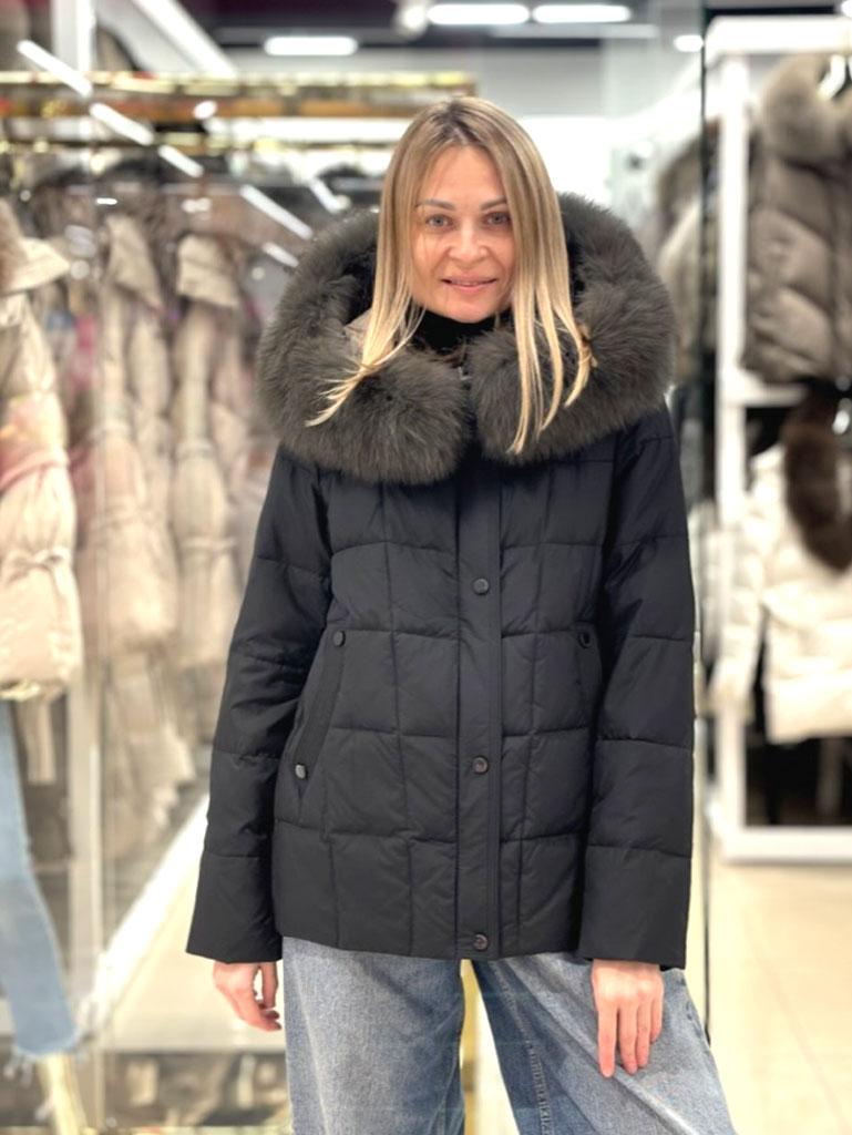 Пуховик жіночий Chanevia Black, фото 1