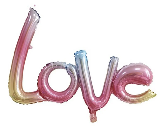 Р298 Гірлянда КИТАЙ-КТ Love літери ніжне омбре (УП), фото 1