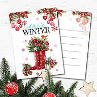 Міні листівка "Magic winter"  10шт/уп