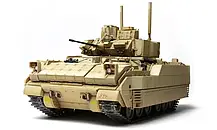 11/35 M2A3 Bradley with BUSK III американська БМП, збірна модель з інтер'єром 1/35 MENG SS-004., фото 4