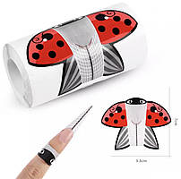 Форми одноразові (300 шт. в рулоні) 'Сонечко' (паперове) для моделювання та нарощування нігтів