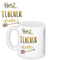 Чашка з принтом Best teacher ever