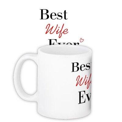 Чашка з принтом Best wife ever