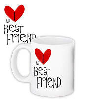 Чашка з принтом My best friend