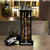 Сейф для алкоголю Chivas Regal з гайками під пляшку 0,5 або 0,7. Клітка для алкоголю, креативний подарунок, фото 7