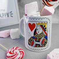 Чашка з принтом Queen of my heart