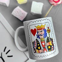 Чашка з принтом King of my heart