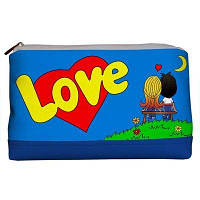 Косметичка дорожня жіноча Lovely Love синя
