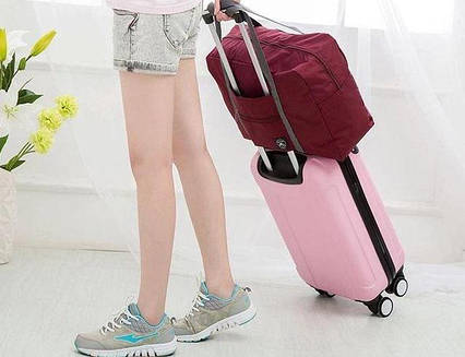 Дорожня сумка із застібкою на блискавці Unsiex BAG XL-811 у червоному кольорі