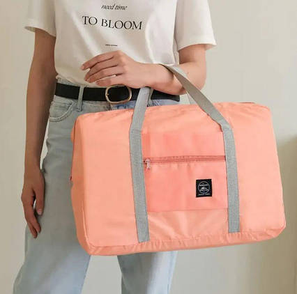 Дорожня сумка із застібкою на блискавці Unsiex BAG XL-811 у рожевому кольорі