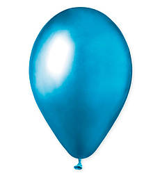 Повітряні кульки (33 см), 5 шт, Італія, блакитний (хром)