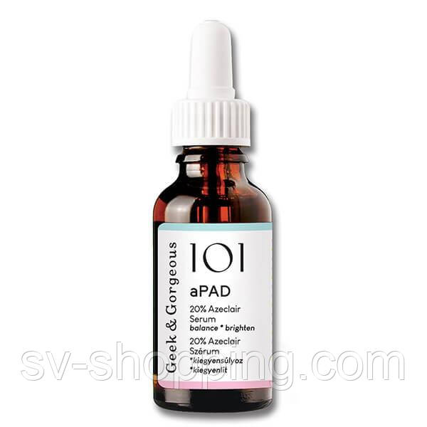 Себорегулююча сироватка для шкіри з почервоніннями Geek & Gorgeous aPAD 20% Azeclair Serum