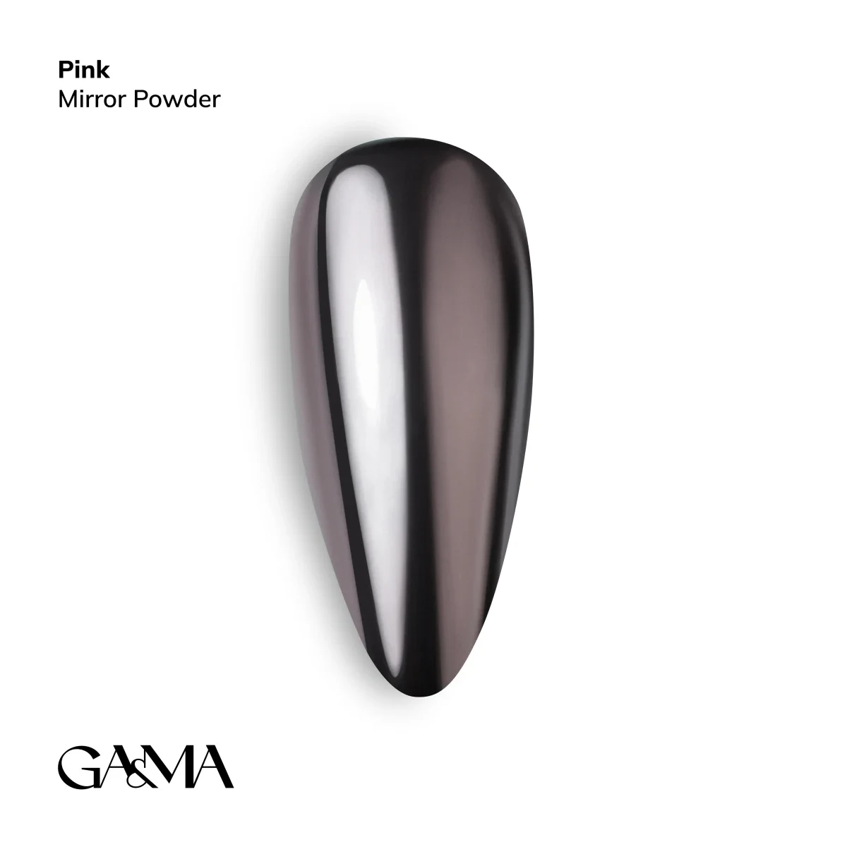Пігмент для нігтів Ga&Ma Mirror Powder Pink рожева, 0.3 г