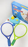 Ігровий набір для тенісу, тренажер для тенісу, набір ракеток, тренажер тенісний м'яч на гумці, фото 8