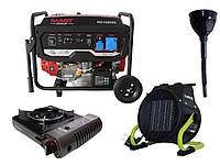 Бензиновий генератор MAST GROUP RD10800E + газова плитка Orcamp CK-505 + обігрівач